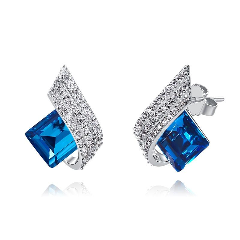 Swarovski Stud Earrings | Light Blue | Ciclon