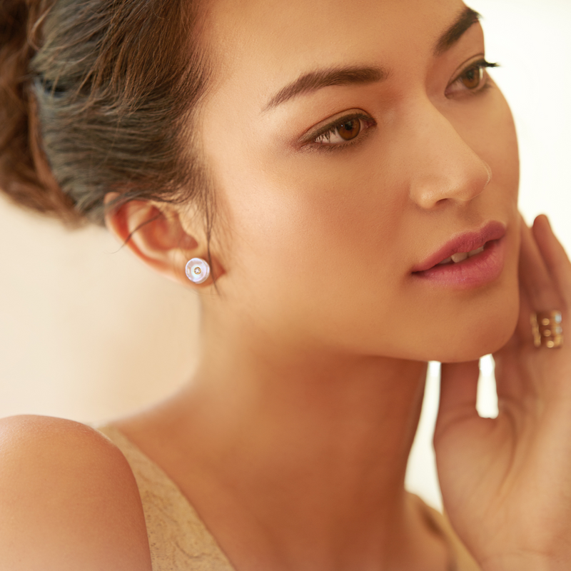 Bare Beauty Pearl Stud Earrings