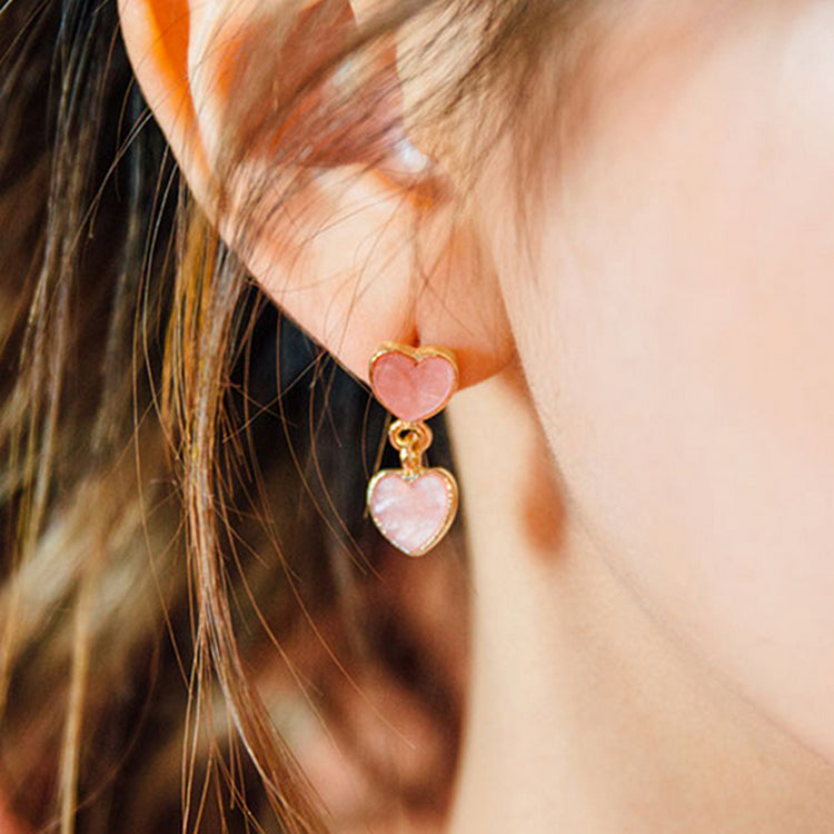Hibiscus Earrings, Hot Pink Earrings | bel monili