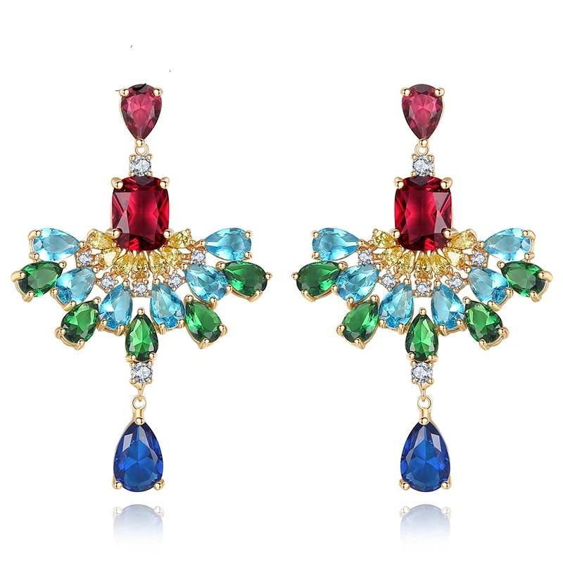 Luxe Teardrop Crystal Earrings