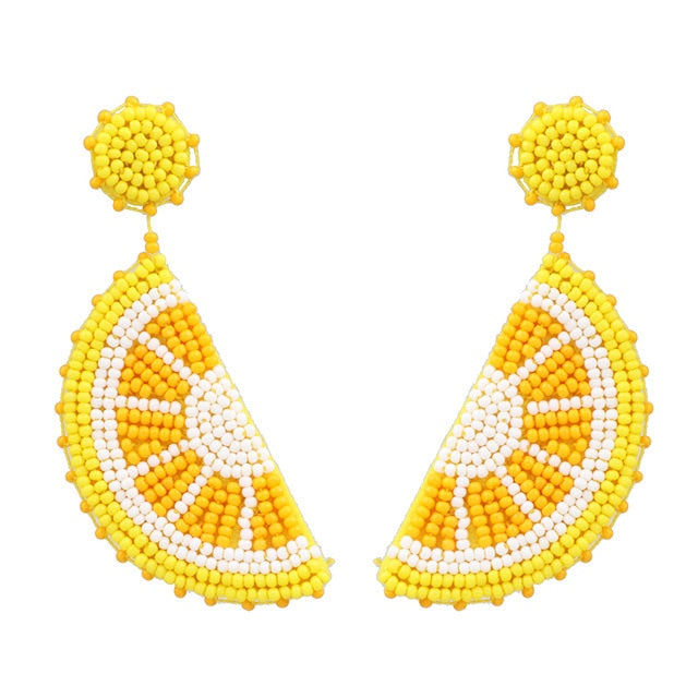 Sun Moon Rhinestone Statement Earrings