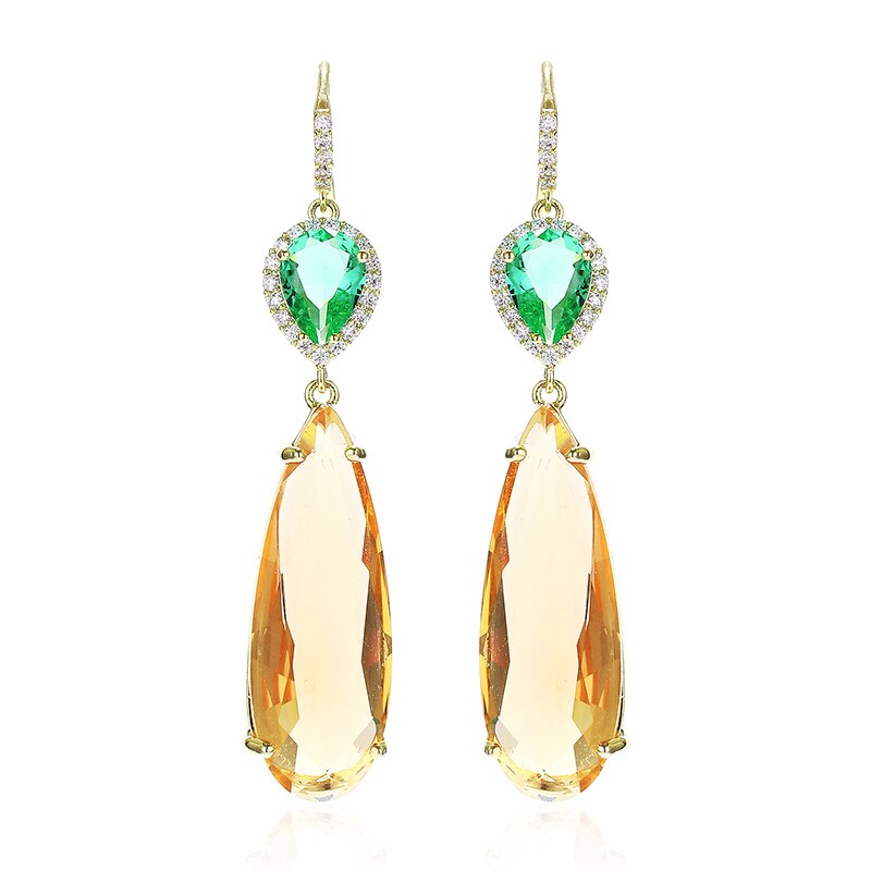 Luxe Teardrop Crystal Earrings