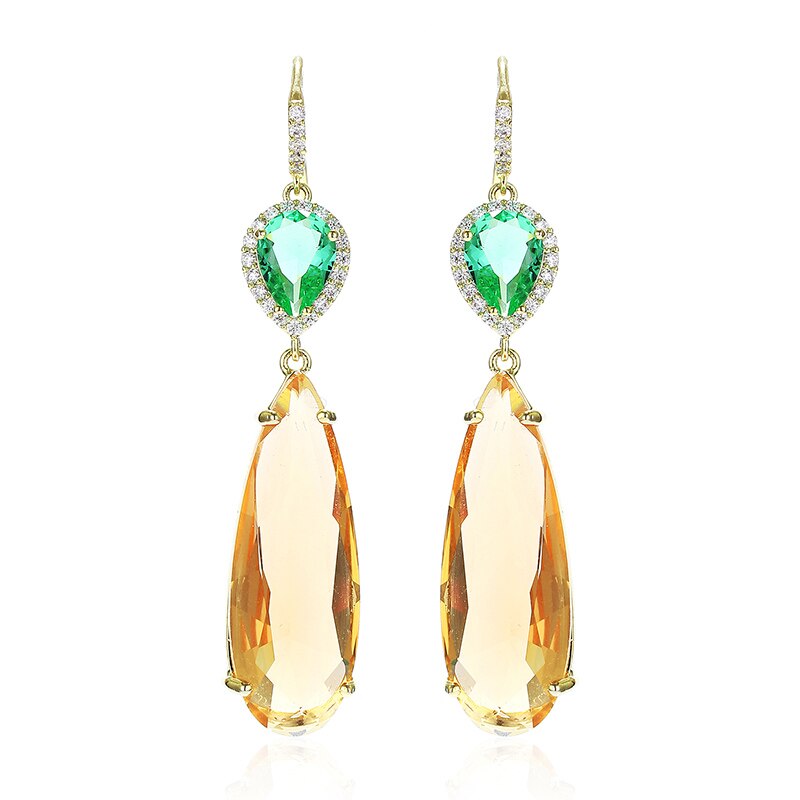 Luxe Teardrop Crystal Earrings