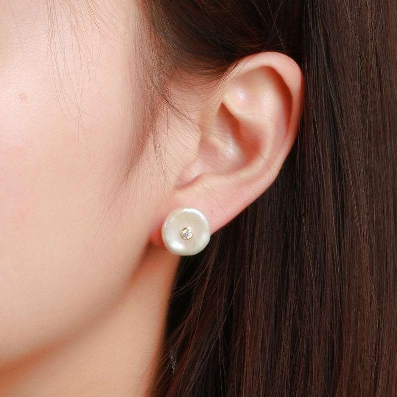 Bare Beauty Pearl Stud Earrings