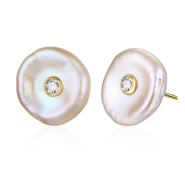 Bare Beauty Pearl Stud Earrings