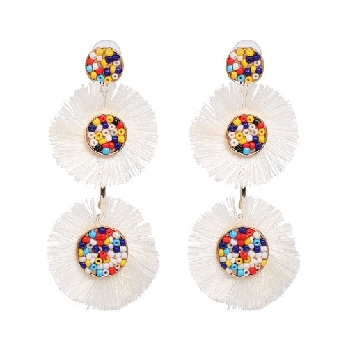 Luxe Crystal Bird and Flower Drop Earrings