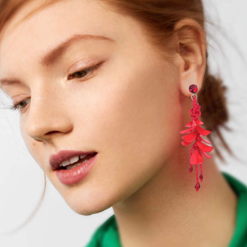 Contessa Petal Cluster Flower Earrings